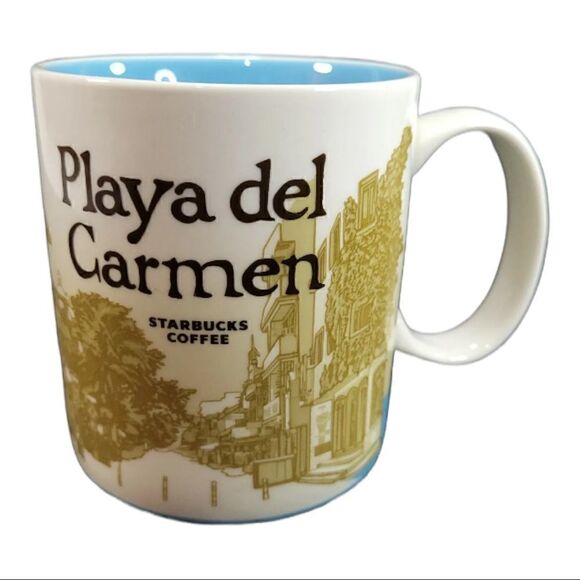 Starbucks Coffee Cup Mug Playa del Carmen Global City Icon Collector Series - Picture 1 of 12